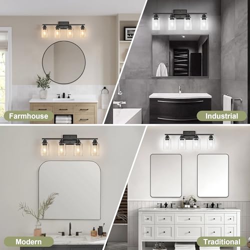 Modern Bathroom Light Fixtures (4 Count)