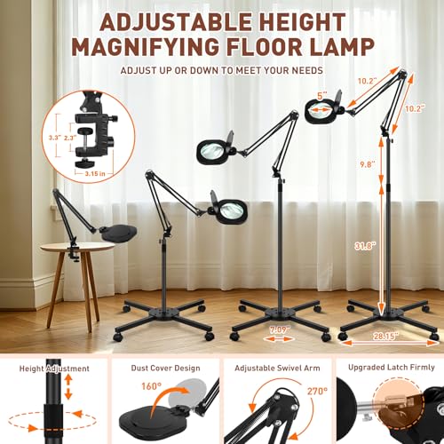 2200 Lumens 12X Esthetician Magnifying Lamp (30 Count)