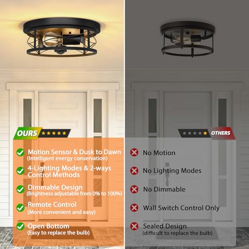 Motion Sensor Outdoor Ceiling Light