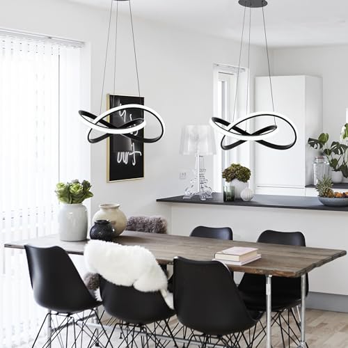 Modern Chandelier with Remote