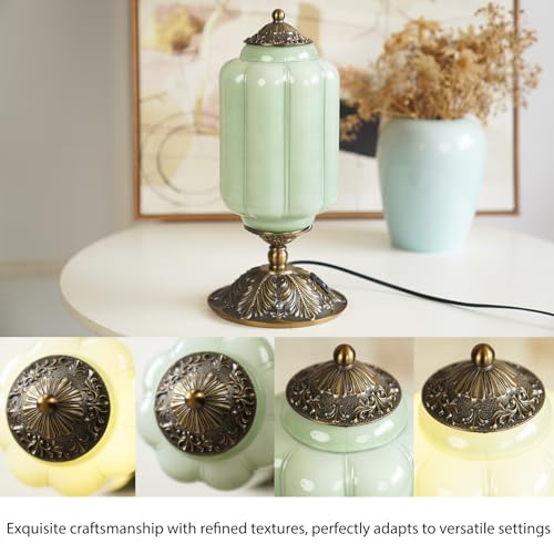 Milk Glass Touch Table Lamp