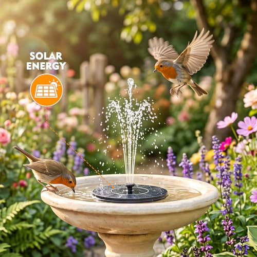 Solar Bird Bath Fountains
