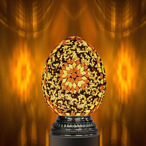 Turkish Mosaic Lamp Stained Glass Table Lamp with Tiffany Style