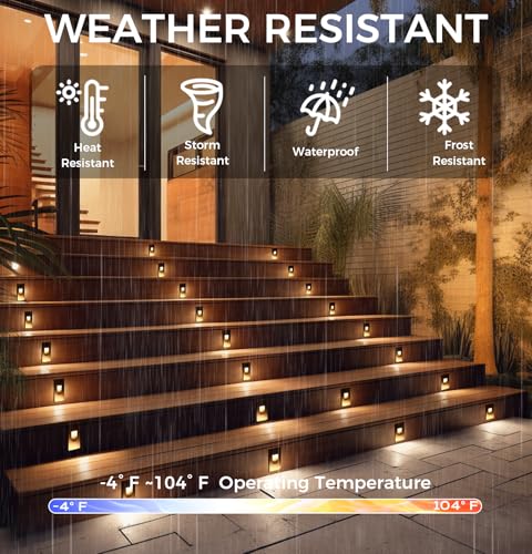 120V Dimmbale 5 Color LED Indoor Outdoor Step Light (6 Count)
