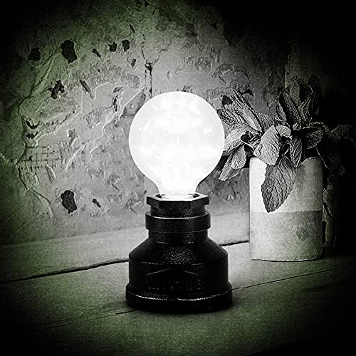 Vintage American Village Style Table Lamps Creative Lights Alloy Metal Water Pipe Night Light