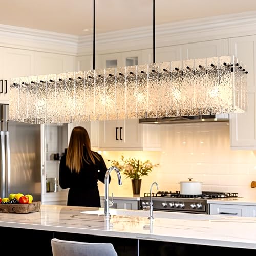 Modern Black Rectangle Chandelier