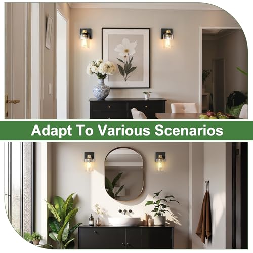 Wall Sconces Set of 2 for Bathroom (2 Count)
