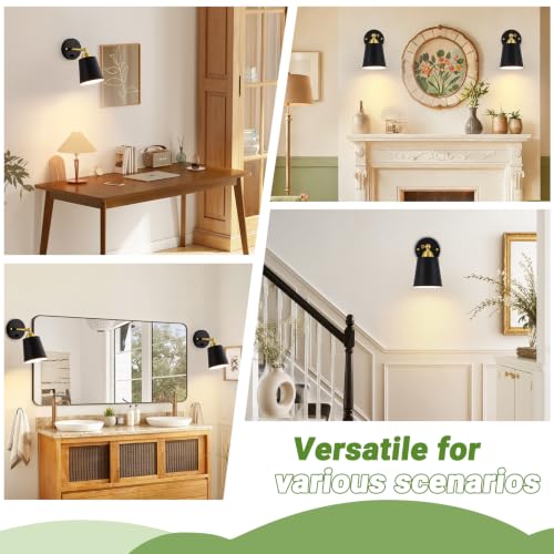 Dimmable Wall Sconces Set of 2