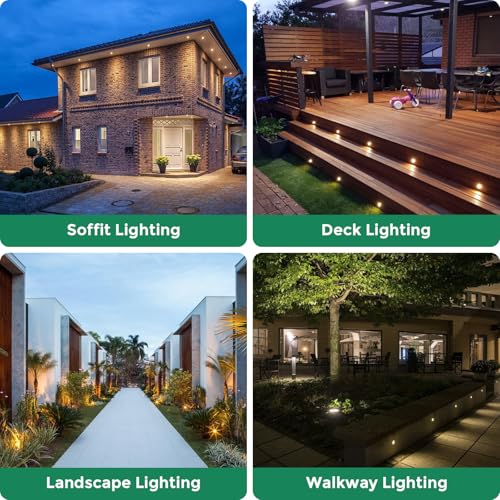 Outdoor Recessed LED Lights (6 Count)