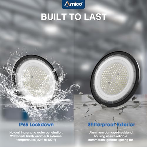 6 Pack UFO LED High Bay Light 150W 21000lm 5000K (6 Count)