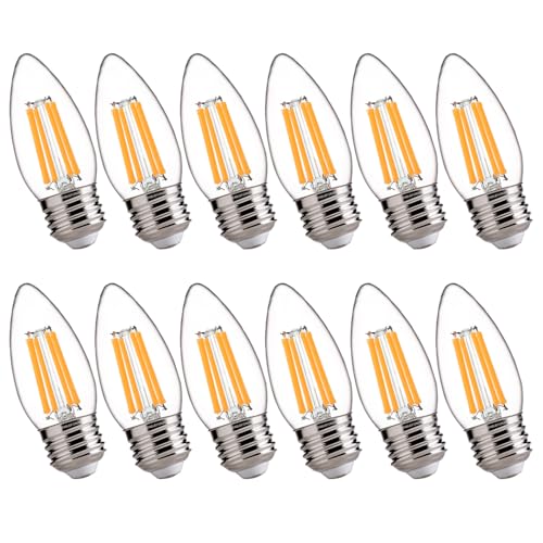100W Equivalent LED Candelabra Bulbs (12 Count)