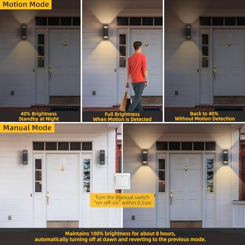 Motion Sensor Outdoor Wall Lights