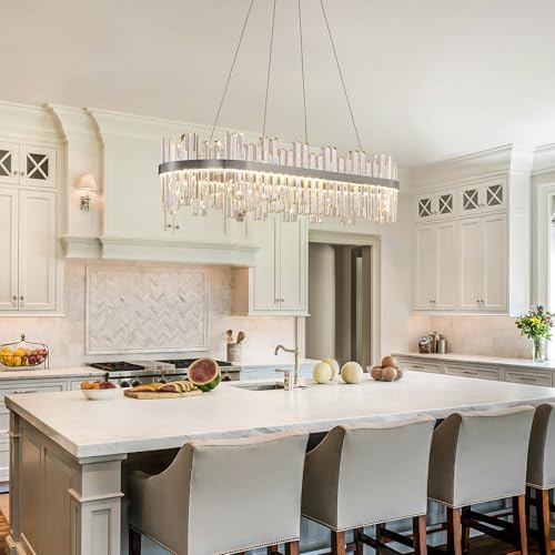 Nickel Led Modern Crystal Chandelier