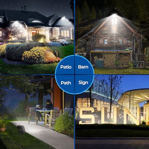 100W 14000LM LED Flood Lights Outdoor (2 Count)