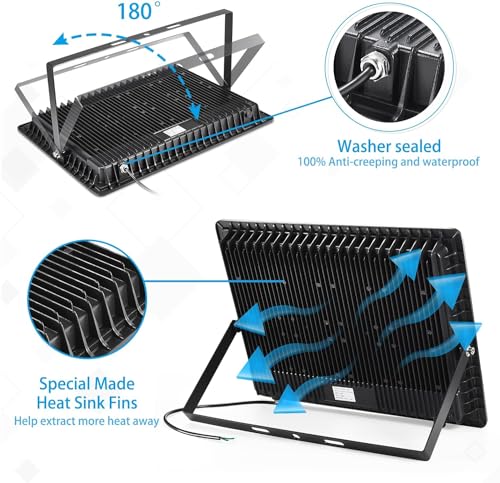 500W 2pack LED Flood Light Outdoor (2 Count)
