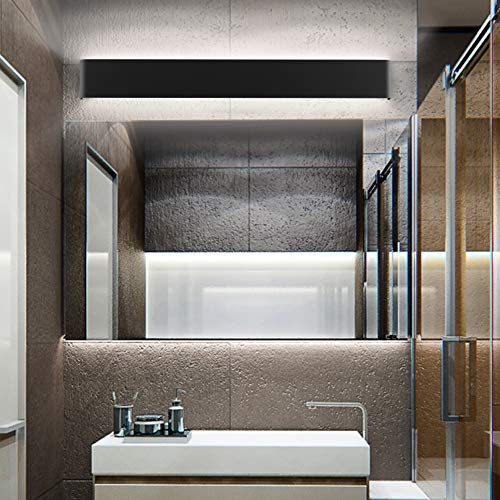 Modern Black Bathroom Vanity Light 32.6inch Vanity Light for Bathroom 30W Up and Down Indoor Wall Lighting Fixtures Natural White 4000K
