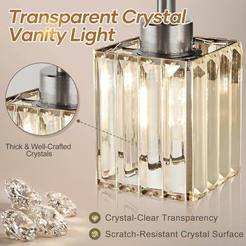 Modern Crystal Bathroom Vanity Light 4