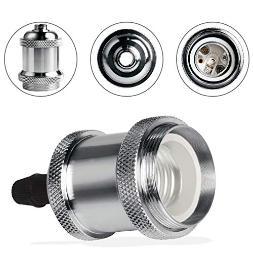 E26 Edison Vintage Lamp Socket for DIY Lighting (6 Count)