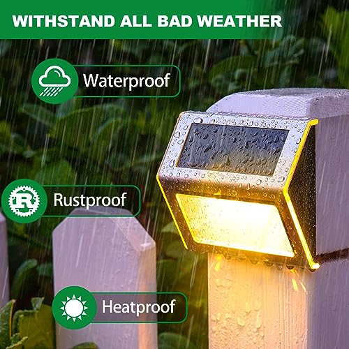 Solar Deck Lights Perfect for Fence (12 Count)