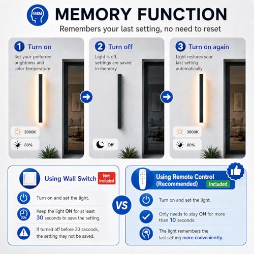 39 inch Modern Outdoor Wall Light