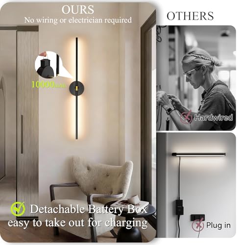 Battery Operated Wall Sconce Set of 2 (2 Count)