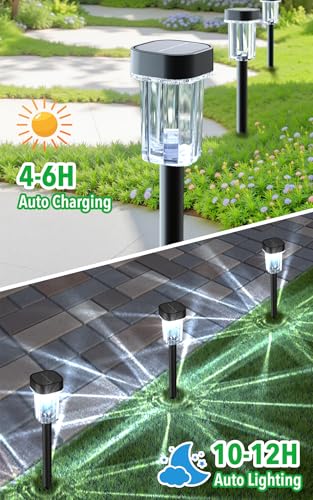 Solar Pathway Lights Outdoor (12 Count)