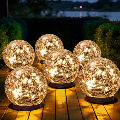 Solar Globe Lights Outdoor Waterproof