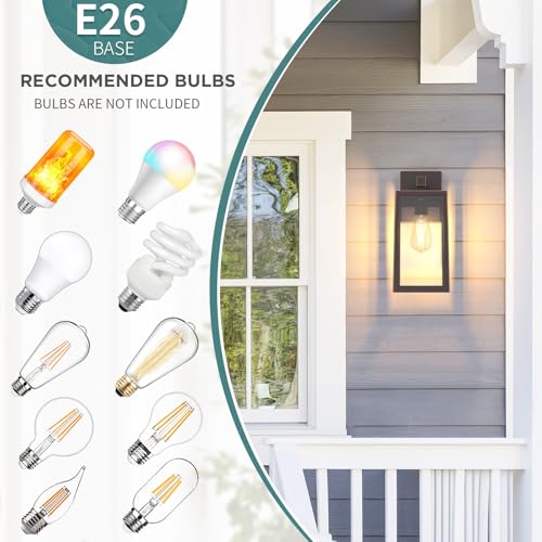 Outdoor Wall Light Fixtures (2 Count)