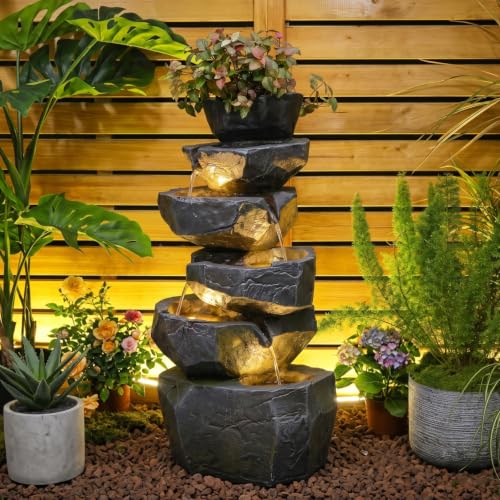 27H Outdoor Water Fountain with 5