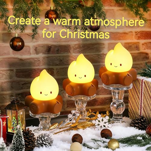 3Pcs Campfire Night Light (3 Count)