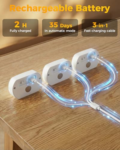 12 Pack Rechargeable Motion Sensor Stair Lights (12 Count)