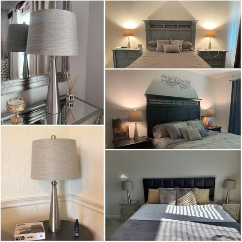 25.75" Modern Table Lamp for Bedroom Set of 2 (2 Count)