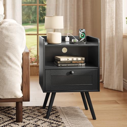 Nightstands with Charging Station (2 Count)