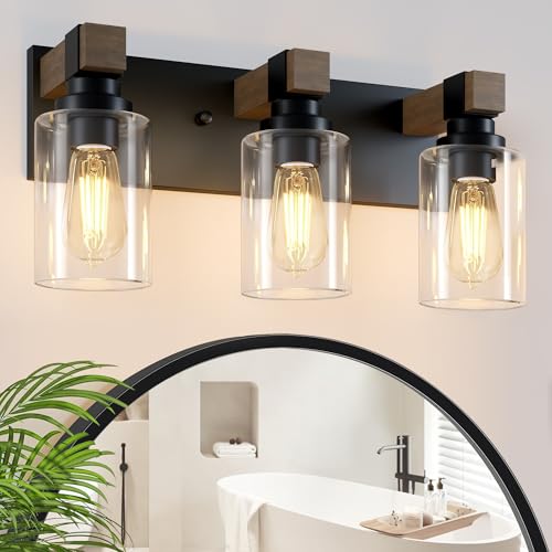 Farmhouse 3 Light Bathroom Vanity Light Fixtures