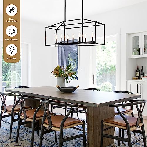 38'' Black Dining Room Light Fixture