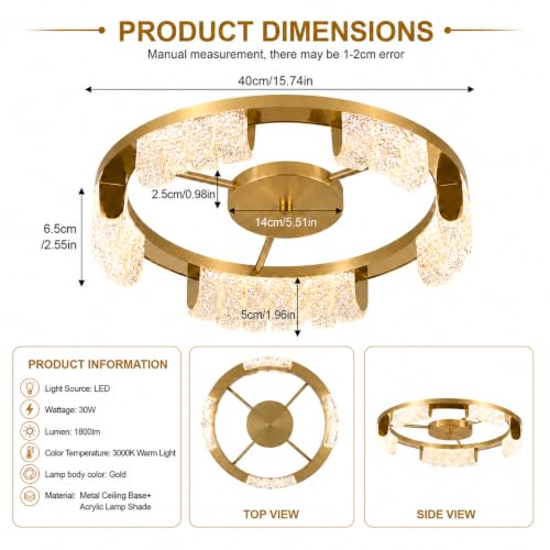 Gold LED Ceiling Light