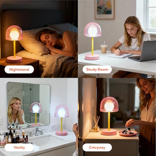 Pink Rechargeable Lamp