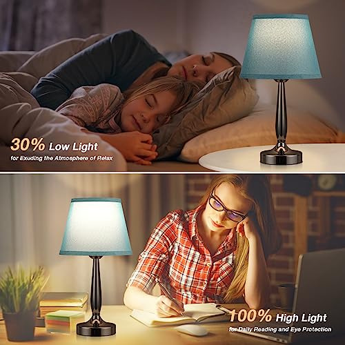 Touch Bedside Lamp for Bedroom with USB C Port