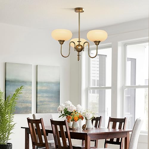 Modern Gold Globe Chandelier Light Fixture Mid Century 3
