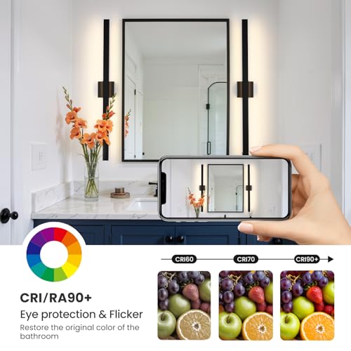 Modern Bathroom Lighting Fixtures Over Mirror