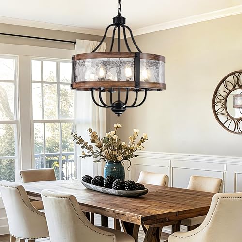 19.7" Glass Chandelier for Dining Room