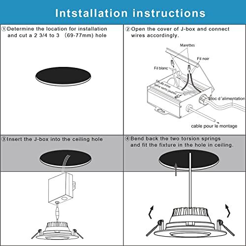 3 Inch Waterproof recessed Shower Lights