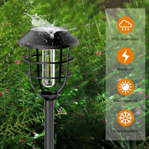 Bright Solar Lights Outdoor (6 Count)