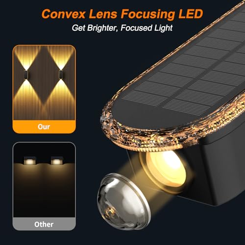 Fence Lights Solar Powered (2 Count)
