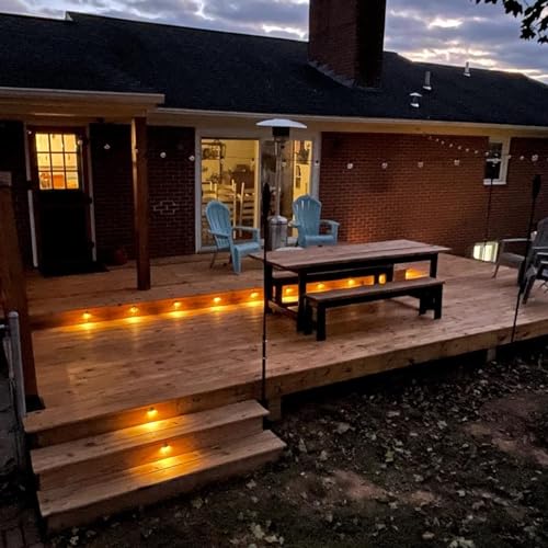 30pcs LED Deck Lights Low Voltage IP65 Waterproof Recessed LED Deck Lighting (30 Count)