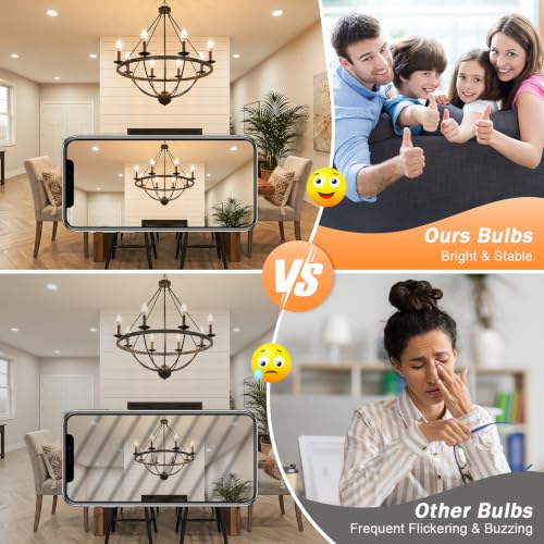 E12 LED Bulbs (6 Count)