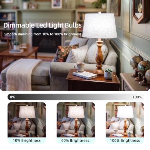 100W Equivalent A19 LED Light Bulbs Daylight (6 Count)