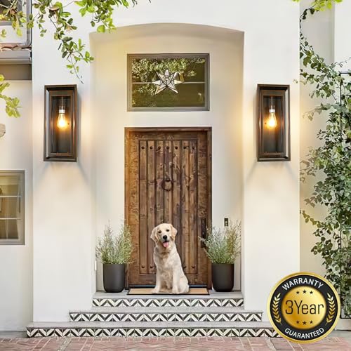 19 Inch Brown Outdoor Wall Light Fixtures