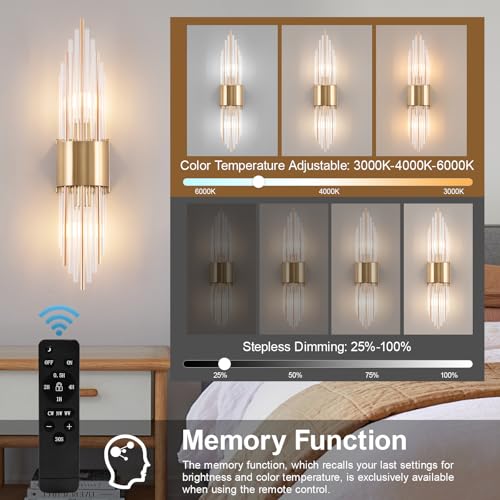 Battery Operated Wall Sconce Set of 2 (2 Count)