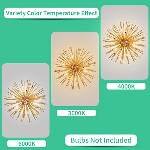 Modern Gold Sputnik Chandeliers